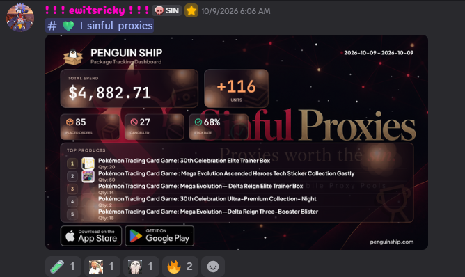 ewitsricky's botting dashboard — $4,882.71 total spend